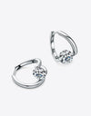 2 Carat Moissanite 925 Sterling Silver Heart Earrings