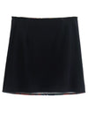 Printed Zip Mini Skirt
