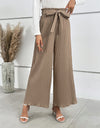 Tied Wide Leg Long Pants