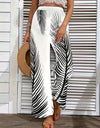Printed Wide Leg Pants
