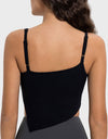 Slit Asymmetrical Neck Active Cami