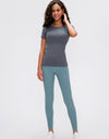 Round Neck Short Sleeve Active T-Shirt