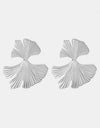 Ginkgo Biloba Design Stud Earrings