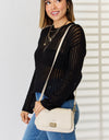 David Jones PU Leather Crossbody Bag