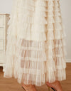 Ruched High Waist Tiered Skirt