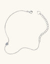 Inlaid Moissanite 925 Sterling Silver Bracelet