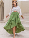 Plus Size High-Low Skirt