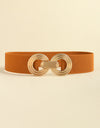 Geometric Buckle Elastic Wide Belt
