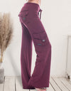 Mid Waist Pants with Pockets