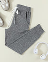 Drawstring Joggers with Pockets