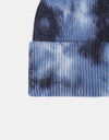 Tie-Dye Cuffed Rib-Knit Beanie Hat