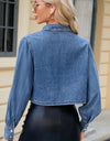 Button Up Long Sleeve Denim Jacket