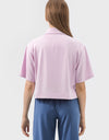 Half Button Short Sleeve Active T-Shirt
