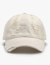 Distressed Adjustable Cotton Baseball Cap