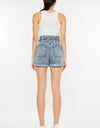 Kancan Ultra High Rise Paperbag Denim Shorts