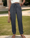Textured High Waist Joggers