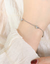 Titanium Steel Zircon Heart Bracelet