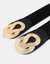 Twisted Alloy Buckle Wide Belt