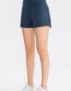 Wide Waistband Sports Shorts with Pockets