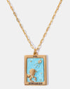 Tarot Card Pendant Copper Necklace