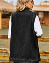 Button Down Denim Vest