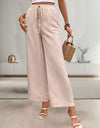 Tied Wide Leg Pants with Pockets
