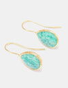 Handmade Natural Stone Teardrop Earrings