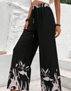 Drawstring High Waist Relax Fit Long Pants