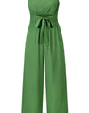 Tied Cutout Tube Wide Leg Jumpsuit