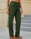 Mid-Rise Waist Straight Jeans with Pockets