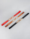 Zinc Alloy Buckle PU Leather Belt