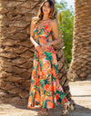 Twisted Printed V-Neck Cami Dress