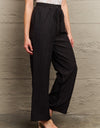 Tie Waist Long Pants