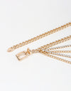 Rhinestone Decor Metal Chain Belt