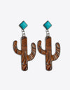 Turquoise Cactus Earrings