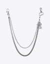 Double-Layered Cross Waist Chain