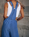 Wide Leg Denim Overalls