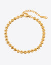 Heart Chain Lobster Clasp Bracelet