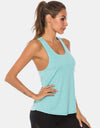 Full Size Scoop Neck Wide Strap Active Tank