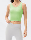Round Neck Wide Strap Active Tank