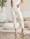 RFM Mini Mia Full Size Tummy Control High Waist Raw Hem Jeans