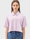 Half Button Short Sleeve Active T-Shirt