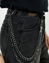 Treasure Point Shape Double Layer Alloy Belt