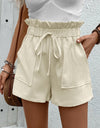Paperbag Waist Shorts with Pockets
