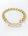 1.2" Width Acrylic Curb Chain Belt